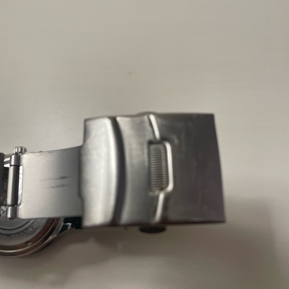 Lacoste Watch Chronograph Black Face/ Black Silicon Band Battery Working Now - Picture 9 of 9